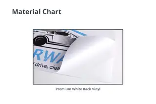 White Vinyl Decals