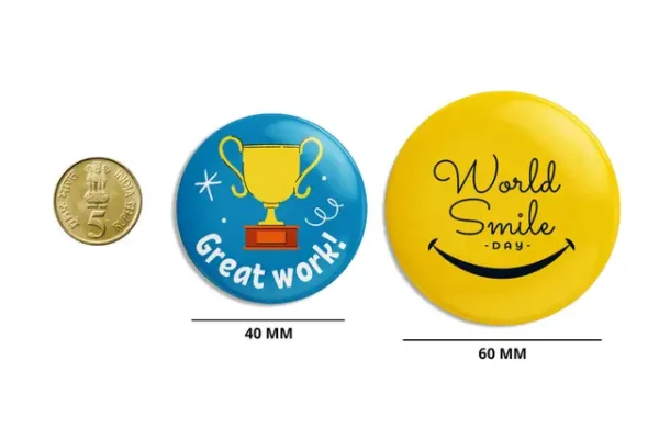 60 B 60 mm Button Badge