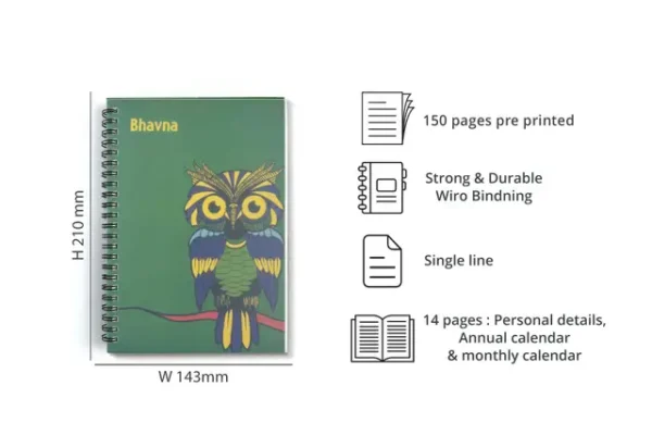 A5 B Personal Softcover Wiro Diary