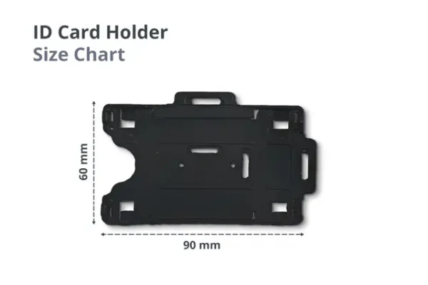 ID Card Holder (Clear or Black)