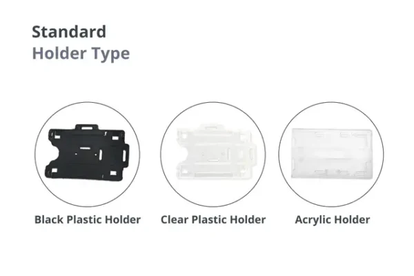 ID Card Holder (Clear or Black)