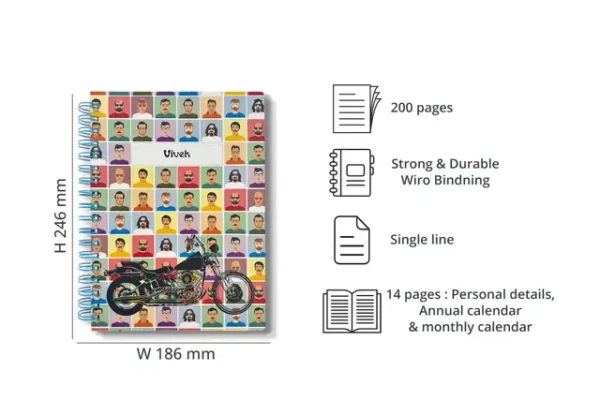 B5 Executive Hardcover Wiro Diary