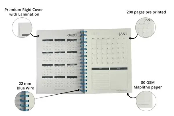 B5 Executive Hardcover Wiro Diary