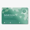 EM A Metallic Business Card