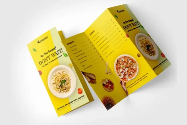 FM A Folded Menu Cards