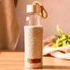 Glass Bottle with Jute Sleeve