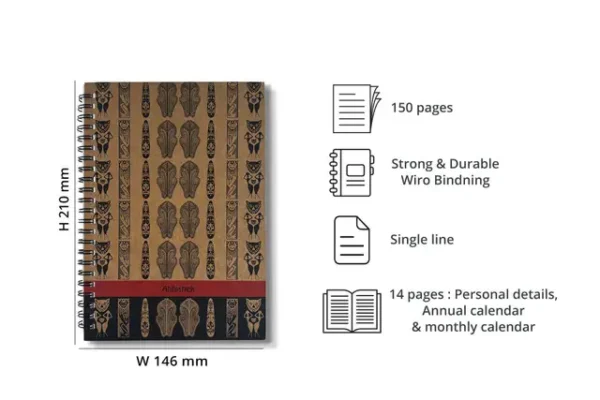 Kraft Personal Softcover Wiro Diary