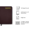 LP B Plum Purple Leatherette Diary