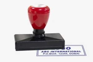 LR A Large Rubber Stamp