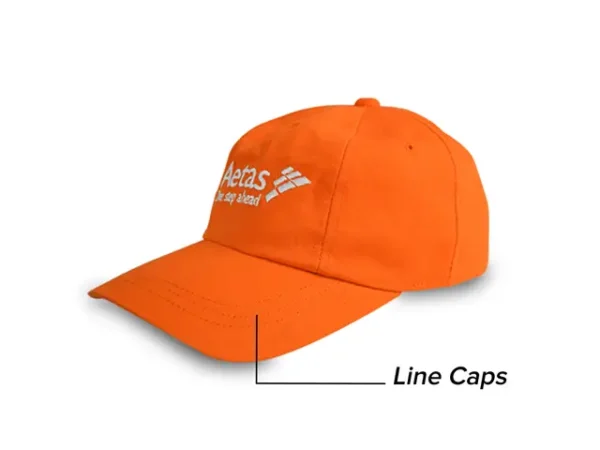 LS B Embroidery Line Stitching Caps