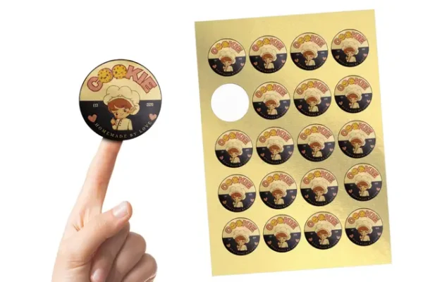 MG C Metallic Gold Paper Labels