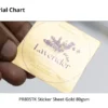 MG D Metallic Gold Paper Labels