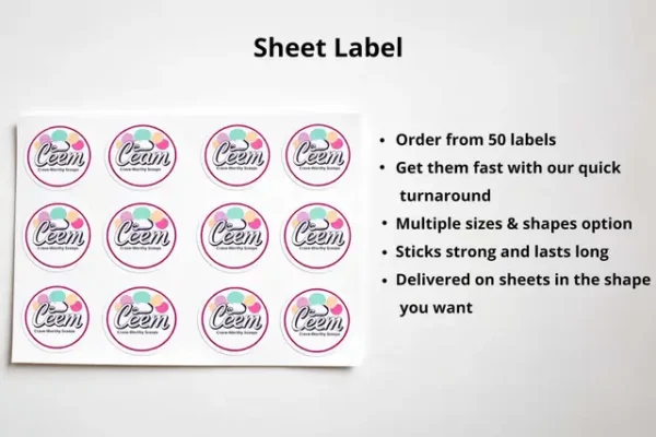 MG F Metallic Gold Paper Labels