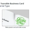 NT C Non Tearable Business Card