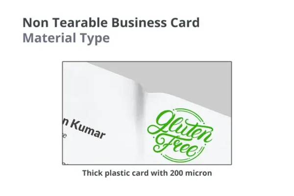 NT C Non Tearable Business Card