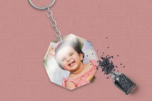 OC A Octagon Shape Keychain