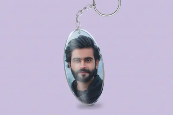 OK A Oval Keychain