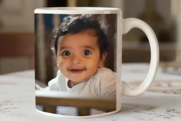 P 3 Personalized White Photo Mug