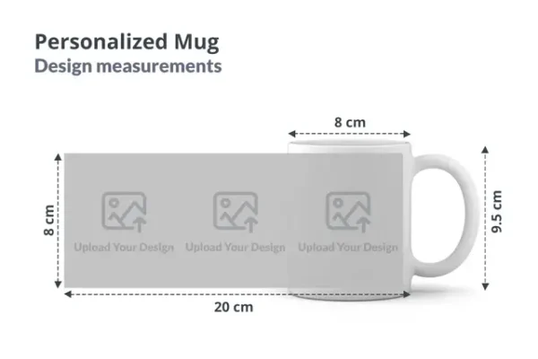 P 4 Personalized White Photo Mug