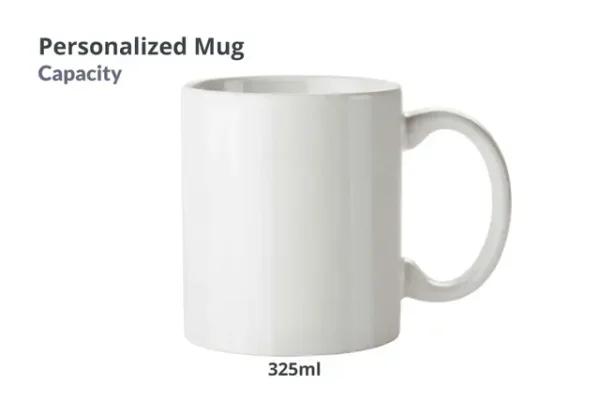 P 5 Personalized White Photo Mug