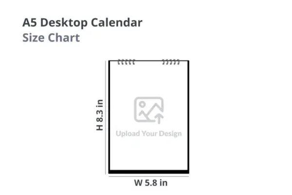 PC B A5 Desktop Calendar (Portrait)
