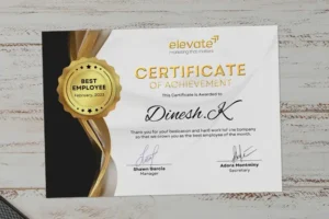 PF A Premium Finish Certificates