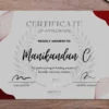 Premium Finish Certificates