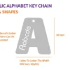 PK B Alphabet with Name Keychain