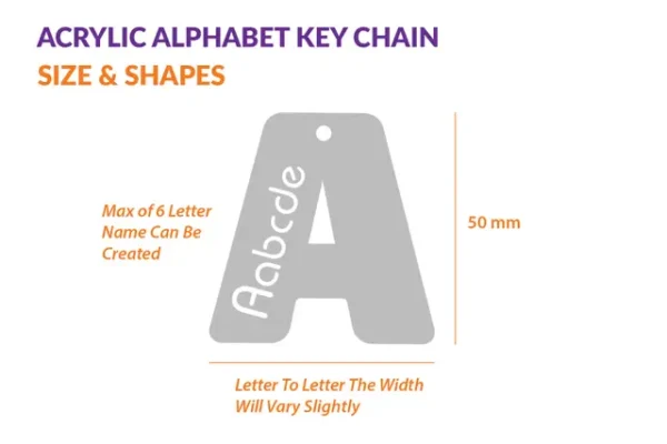 PK B Alphabet with Name Keychain