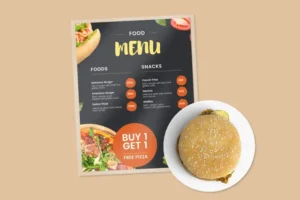 PL A Pouch Laminated Menu Cards
