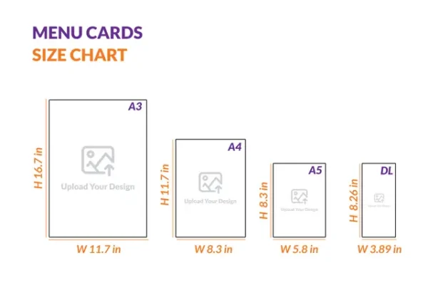 Pouch Laminated Menu Cards