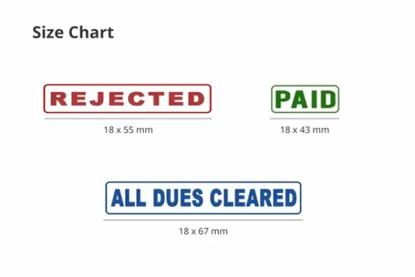 PR F Pre-Ink Rubber Stamps