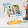 QW B Small Square Wooden Base Calendar