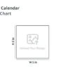 QW C Small Square Wooden Base Calendar
