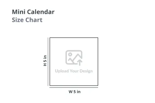 QW C Small Square Wooden Base Calendar
