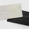 RF A Raised Foil Business Cards