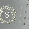 RF E Raised Foil Business Cards