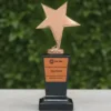 Rossette - Tall - Bronze