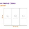 TR B Tri-fold Menu Cards