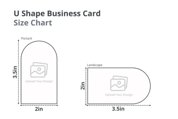 U Shape Business Card