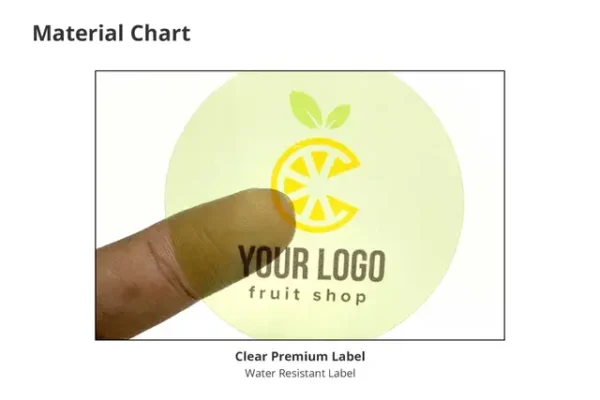 W C Water Proof Labels