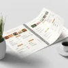 WB A Wiro Bind Menu Cards