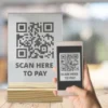 WQ A Acrylic Wood QR Stand